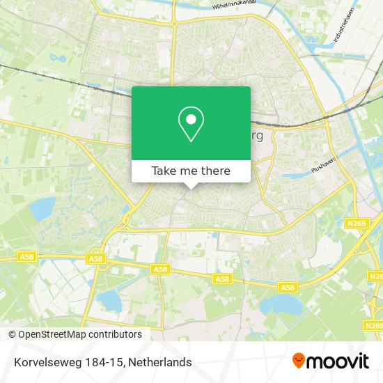 Korvelseweg 184-15 map