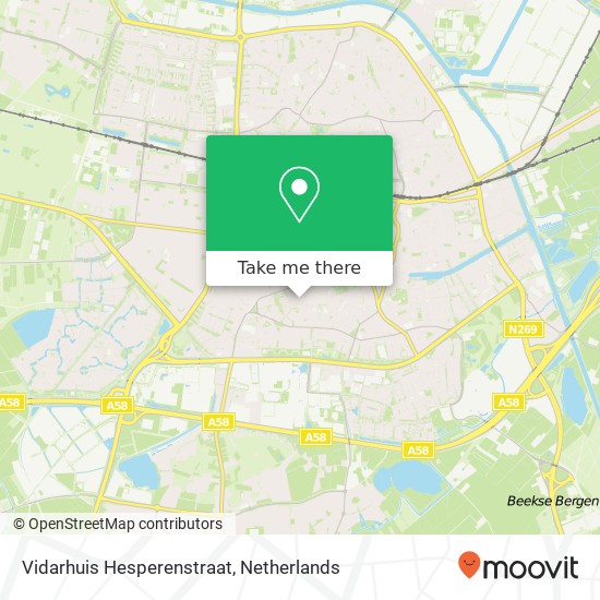 Vidarhuis Hesperenstraat map