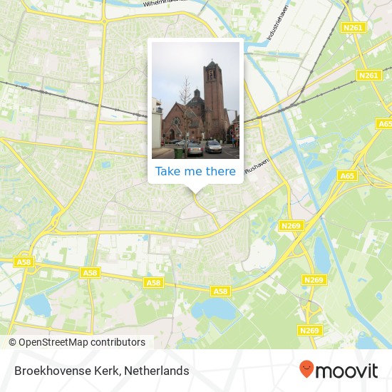 Broekhovense Kerk map