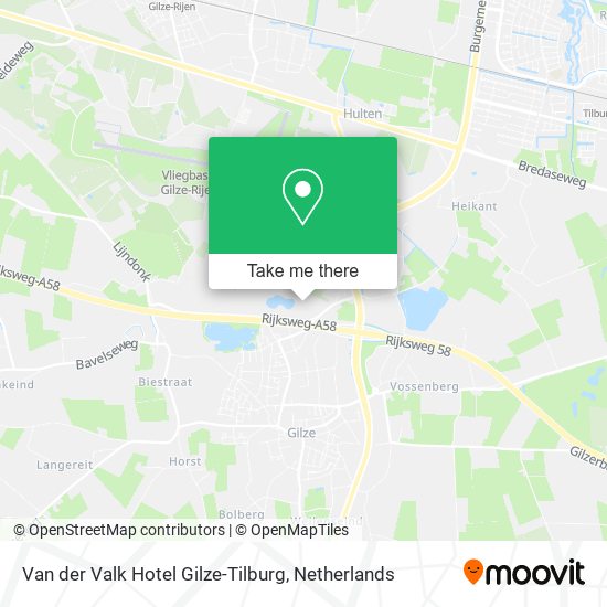 Van der Valk Hotel Gilze-Tilburg map