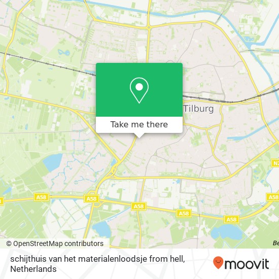 schijthuis van het materialenloodsje from hell map