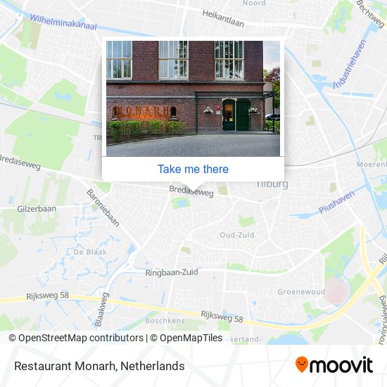 Restaurant Monarh map