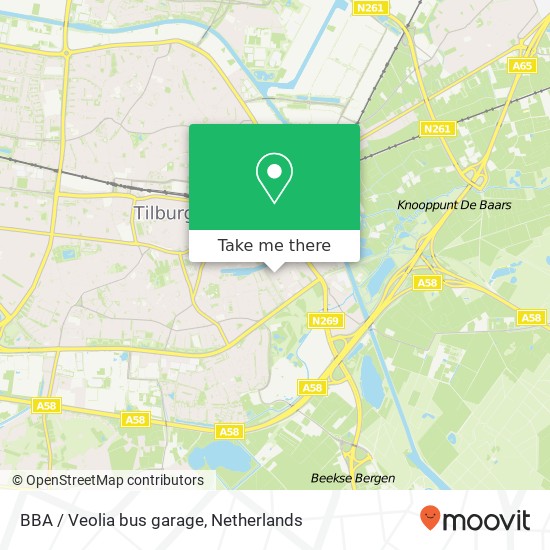 BBA / Veolia bus garage map