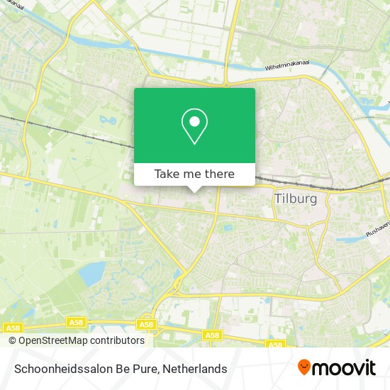 Schoonheidssalon Be Pure map