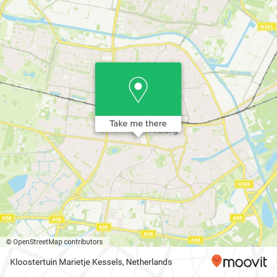 Kloostertuin Marietje Kessels map