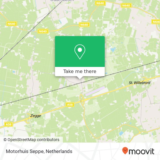 Motorhuis Seppe map