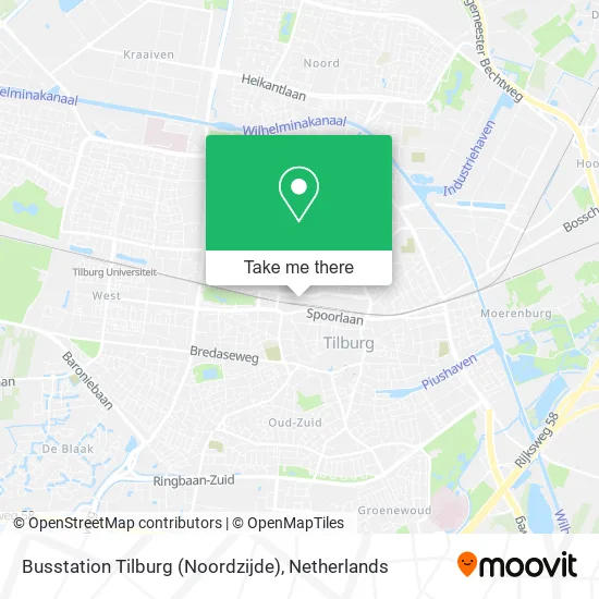 Busstation Tilburg (Noordzijde) Karte