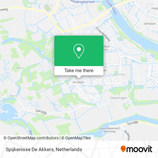 Spijkenisse De Akkers Karte