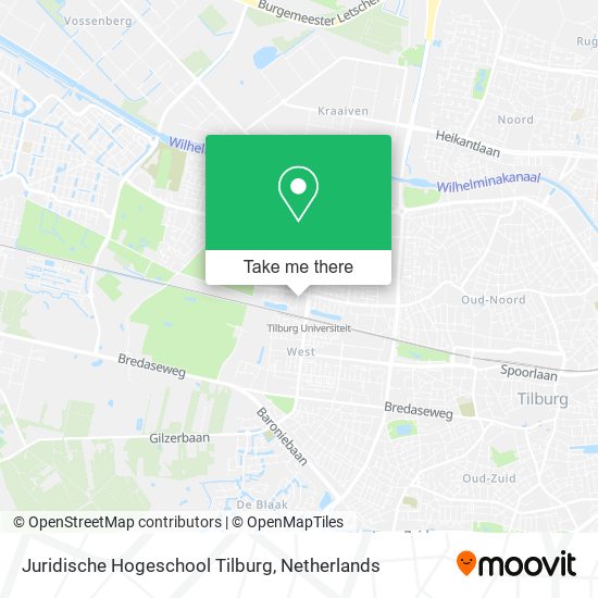 Juridische Hogeschool Tilburg map