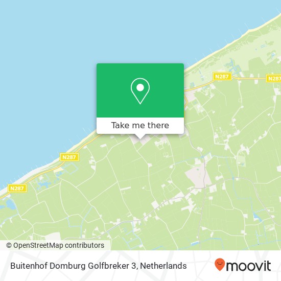 Buitenhof Domburg Golfbreker 3 map