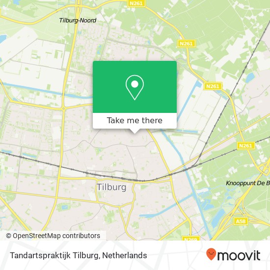 Tandartspraktijk Tilburg map