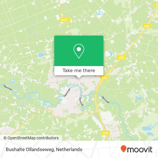 Bushalte Ollandseweg map