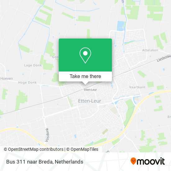 Bus 311 naar Breda map