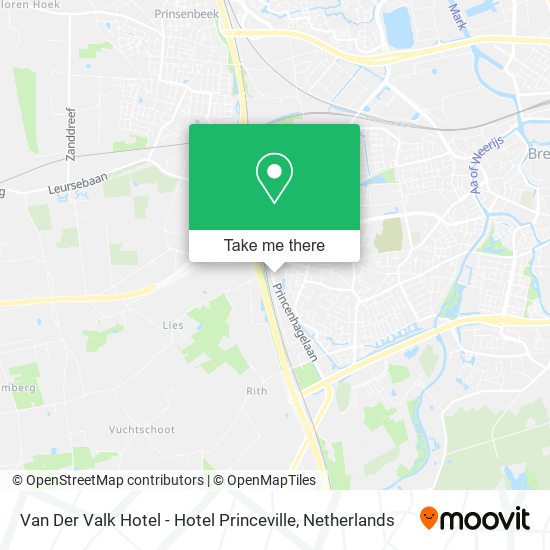 Van Der Valk Hotel - Hotel Princeville Karte