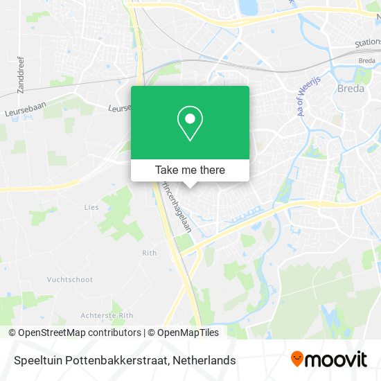 Speeltuin Pottenbakkerstraat map