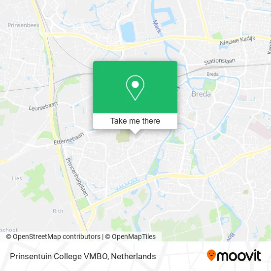 Prinsentuin College VMBO Karte