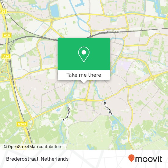 Brederostraat map