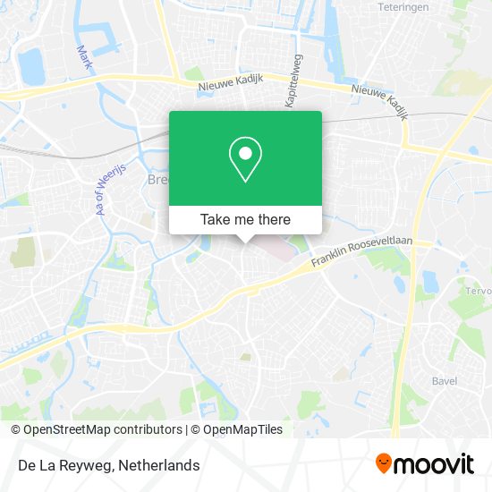 De La Reyweg Karte