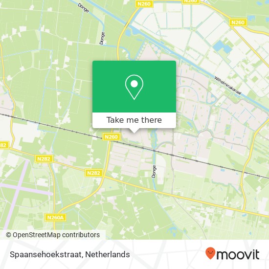 Spaansehoekstraat map