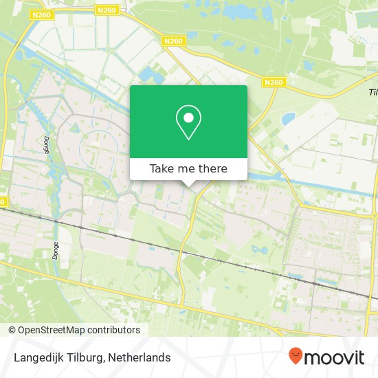 Langedijk Tilburg map