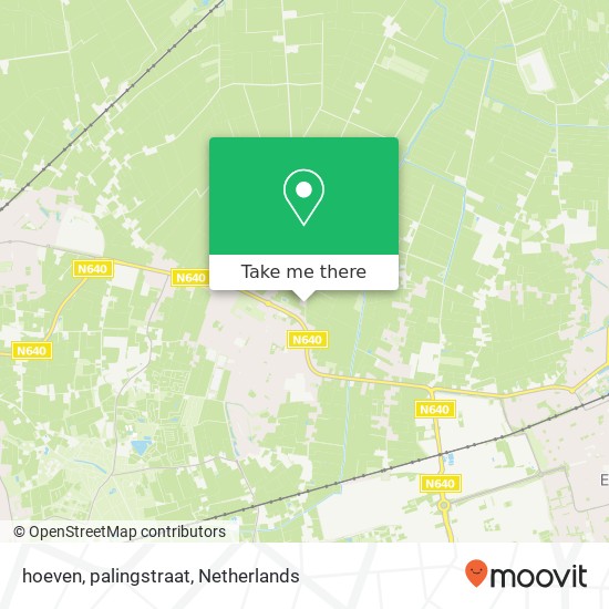 hoeven, palingstraat map