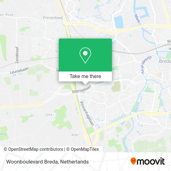 Woonboulevard Breda map
