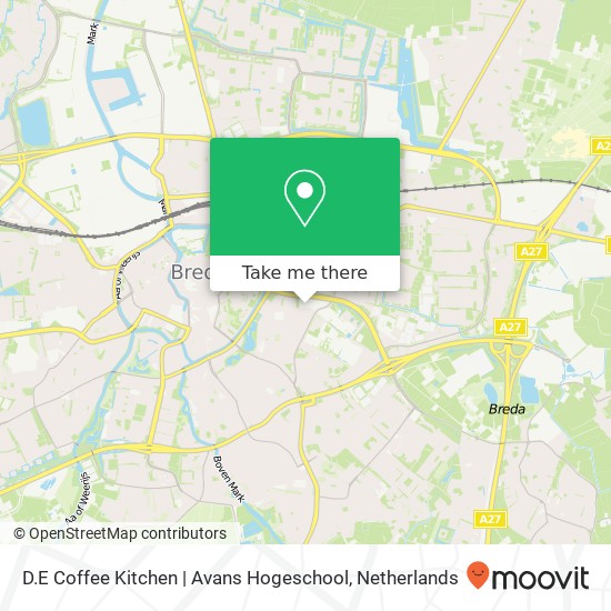 D.E Coffee Kitchen | Avans Hogeschool map