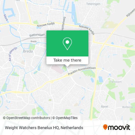 Weight Watchers Benelux HQ Karte