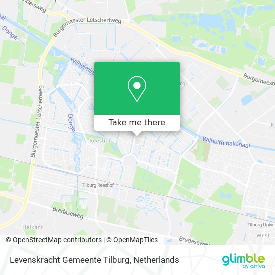 Levenskracht Gemeente Tilburg map