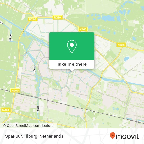 SpaPuur, Tilburg Karte