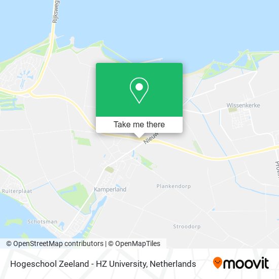 Hogeschool Zeeland - HZ University map