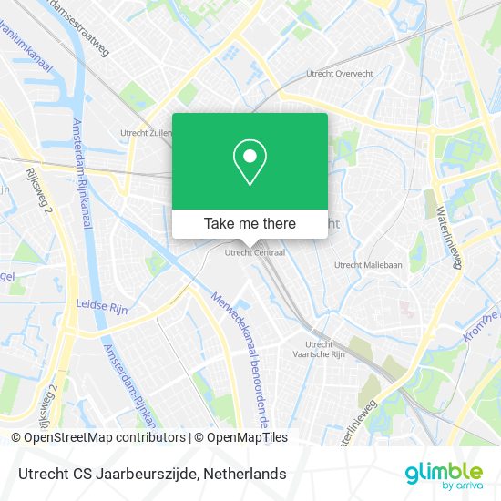 Utrecht CS Jaarbeurszijde map