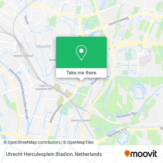 Utrecht Herculesplein Stadion map