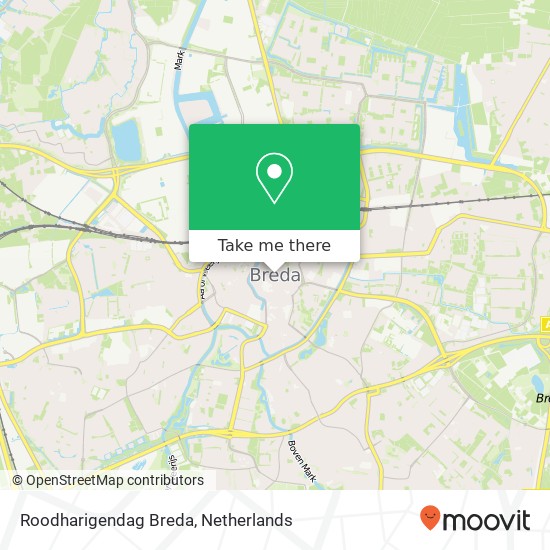 Roodharigendag Breda map