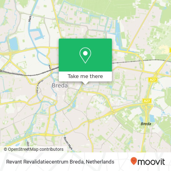 Revant Revalidatiecentrum Breda Karte