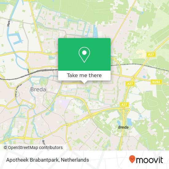 Apotheek Brabantpark map