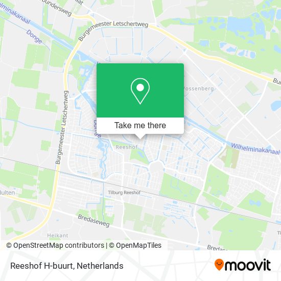 Reeshof H-buurt map