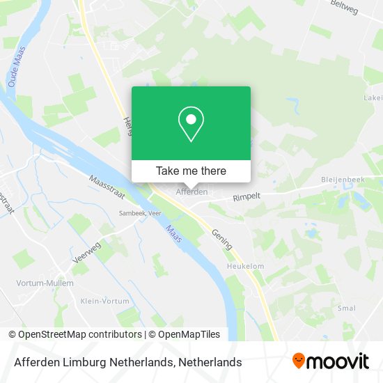 Afferden Limburg Netherlands map