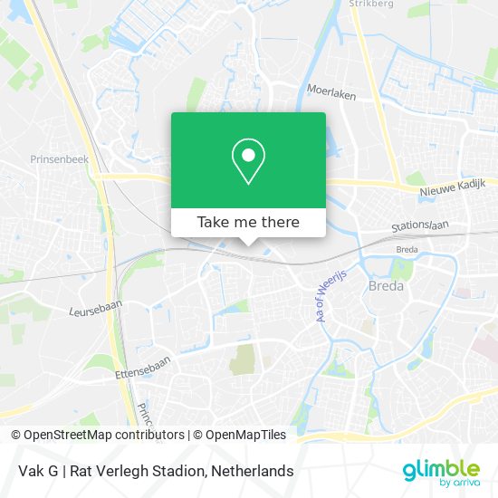 Vak G | Rat Verlegh Stadion map