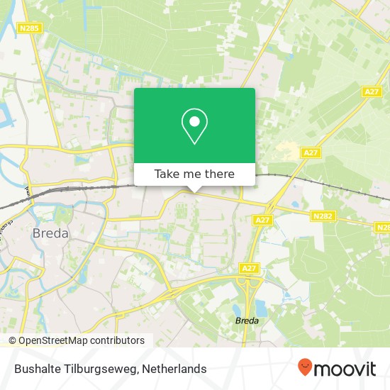 Bushalte Tilburgseweg Karte