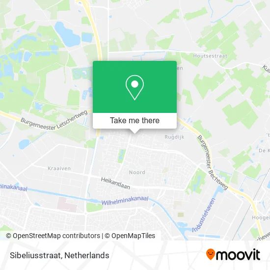 Sibeliusstraat map