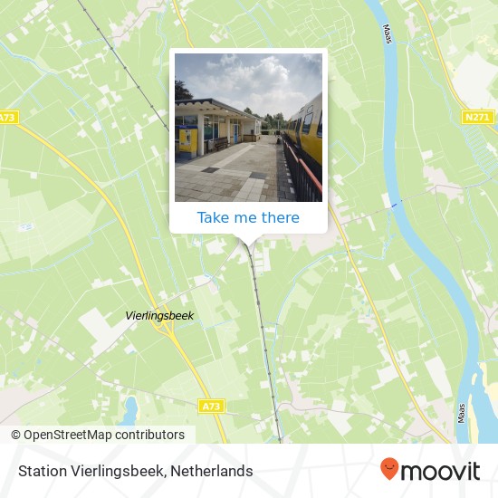 Station Vierlingsbeek map