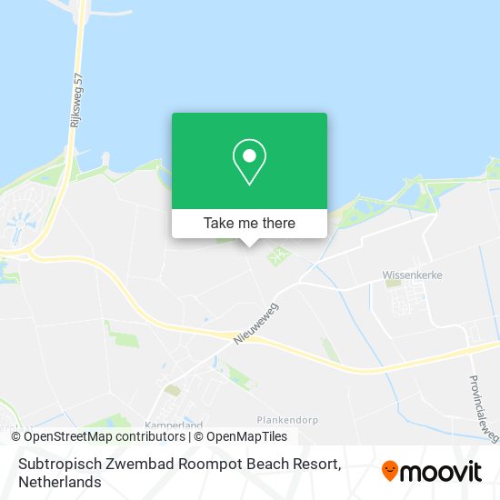 Subtropisch Zwembad Roompot Beach Resort map