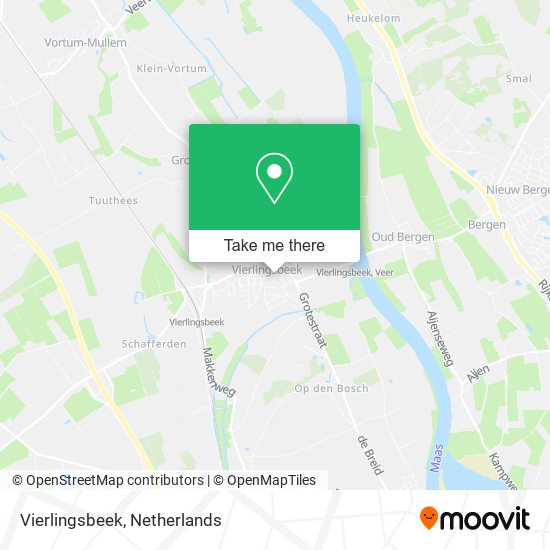 Vierlingsbeek Karte