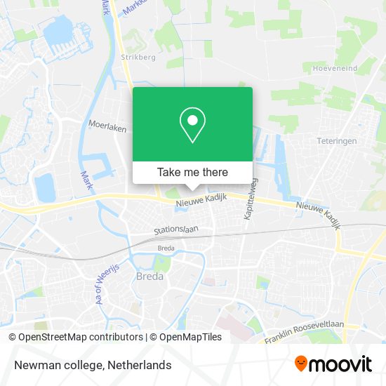 Newman college map