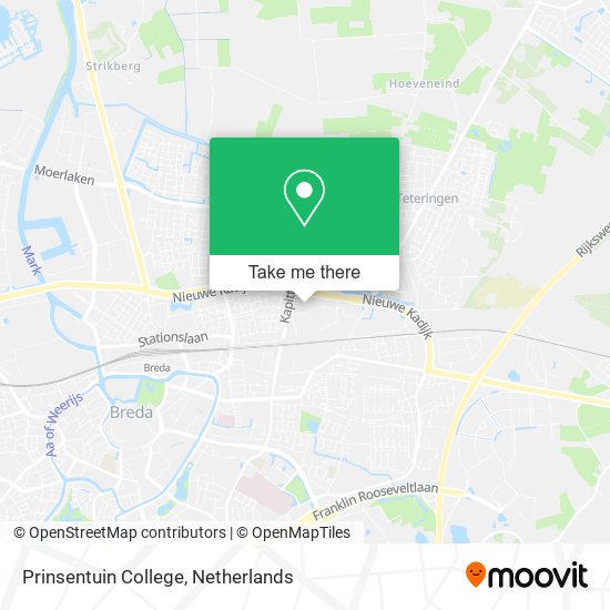 Prinsentuin College map