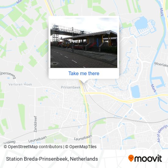 Station Breda-Prinsenbeek map