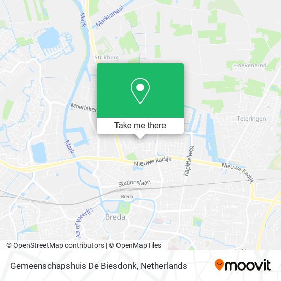 Gemeenschapshuis De Biesdonk map