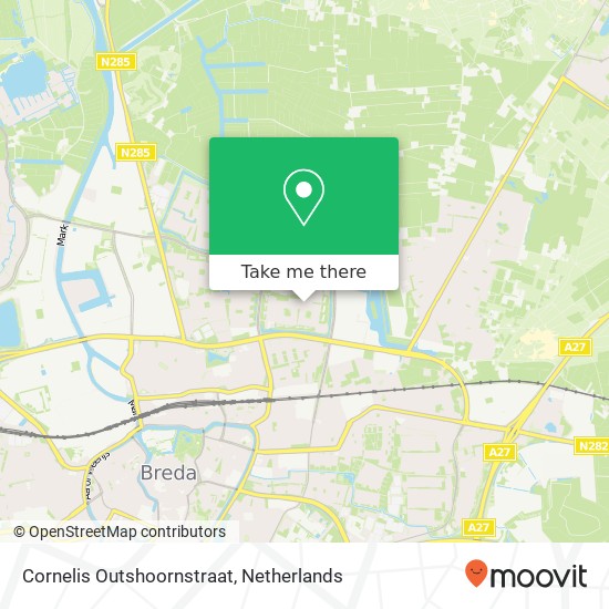 Cornelis Outshoornstraat map
