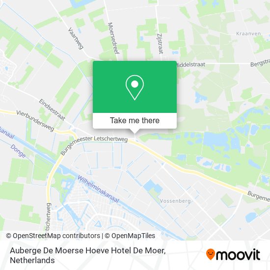 Auberge De Moerse Hoeve Hotel De Moer Karte